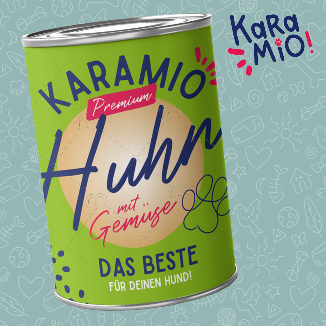 Premium Nassfutter mit Huhn & Gemüse für Hunde | Karamio