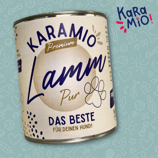 Karamio Lamm Pur Dose – 100% Lammfleisch für Hunde