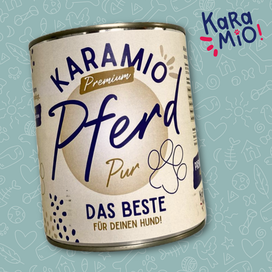 Karamio Pferd Pur Dose – 100% Pferdefleisch für Hunde