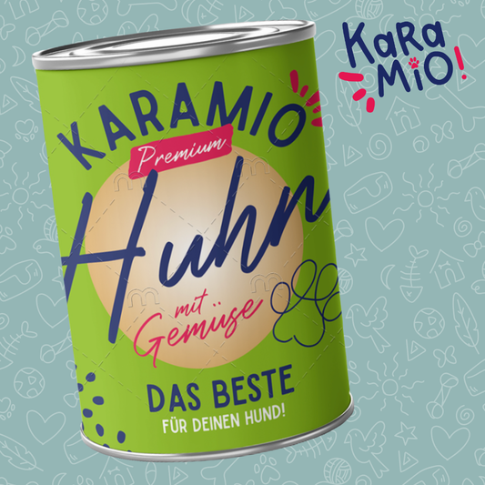 Premium Nassfutter mit Huhn & Gemüse für Hunde | Karamio