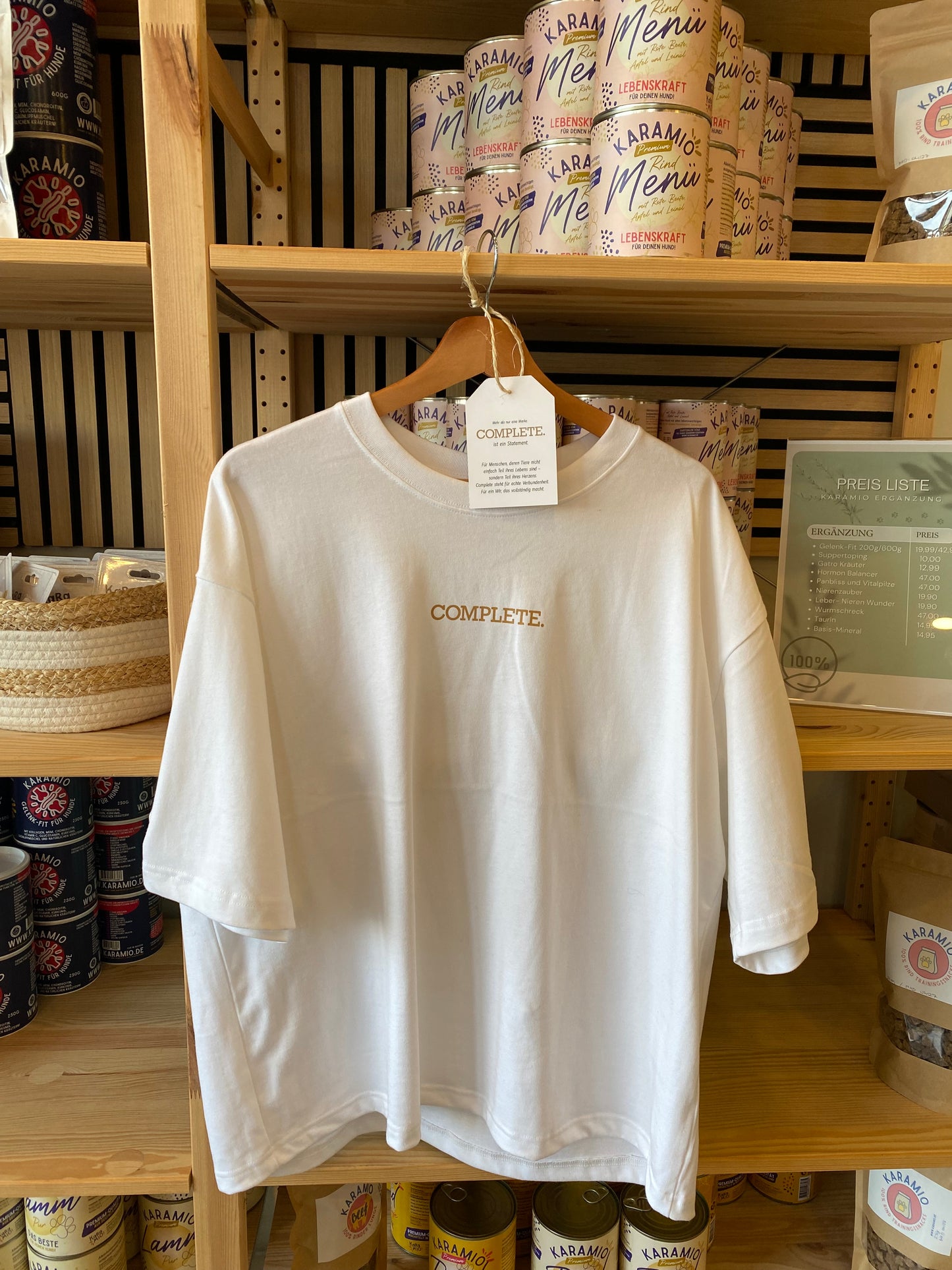 COMPLETE. T-Shirt "weiß"