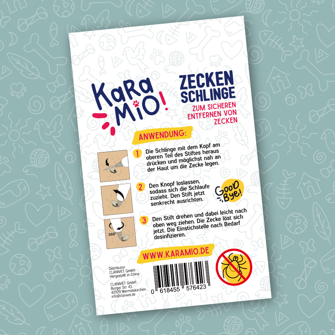 Effektive Zeckenschlinge für Hunde – Karamio Zeckenschlinge